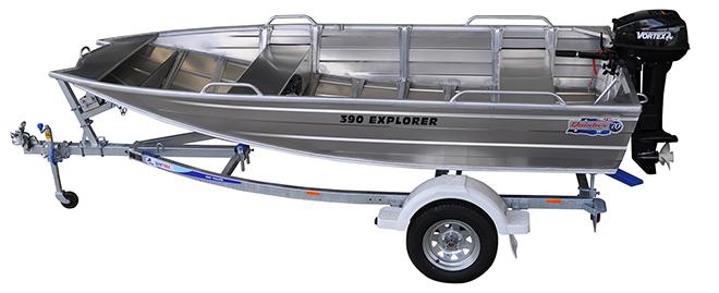 Sneak peak - The Quintrex 390 Explorer Package for 2015 © Emma Milne
